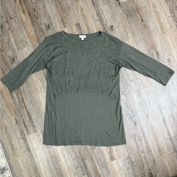 J. Jill • Embroidered Tunic Blouse - Picture 2 of 12